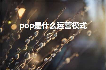 跨境电商知识:pop是什么运营模式